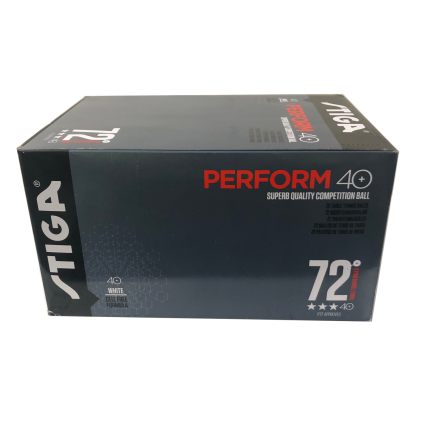 Stiga Perform 40+ 3 Star Table Tennis Balls 72pk