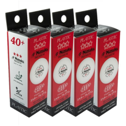 Nittaku 3* 40+ Premium Table Tennis Balls 12Pk