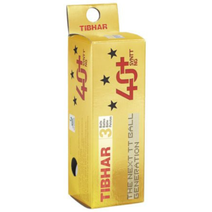 Tibhar Balls 40+ 3* SYNTT NG Table Tennis Balls 3pk